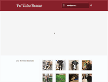 Tablet Screenshot of pettalesrescue.com